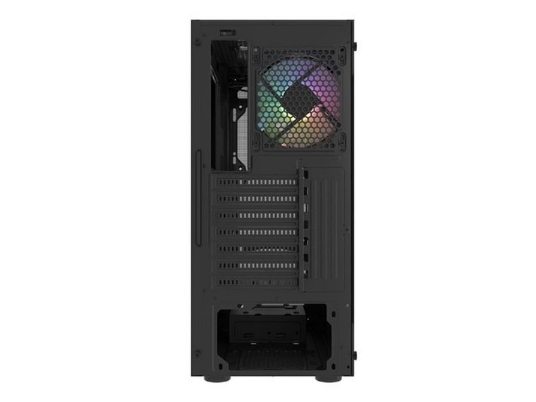 Natec, Fury Shobo SH4 RGB Midi Tower, obudowa komputerowa z oknem, czarna