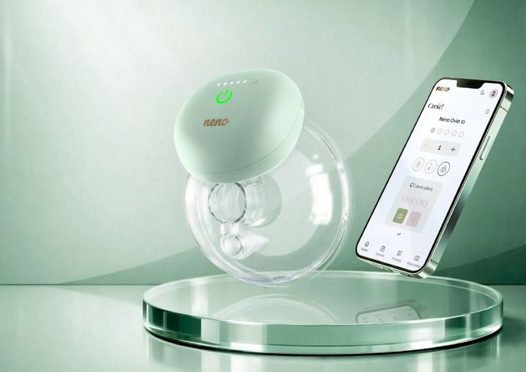 Neno, Ovio, elektroniczny laktator muszlowy z aplikacją bezprzewodowy