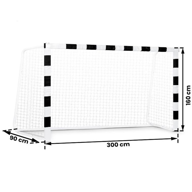 Neo-Sport, bramka piłkarska, czarno-biała, 300-160-90 cm