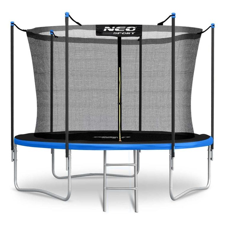 Neo-Sport, trampolina ogrodowa z siatką wewnętrzną i drabinką, 6ft/183 cm