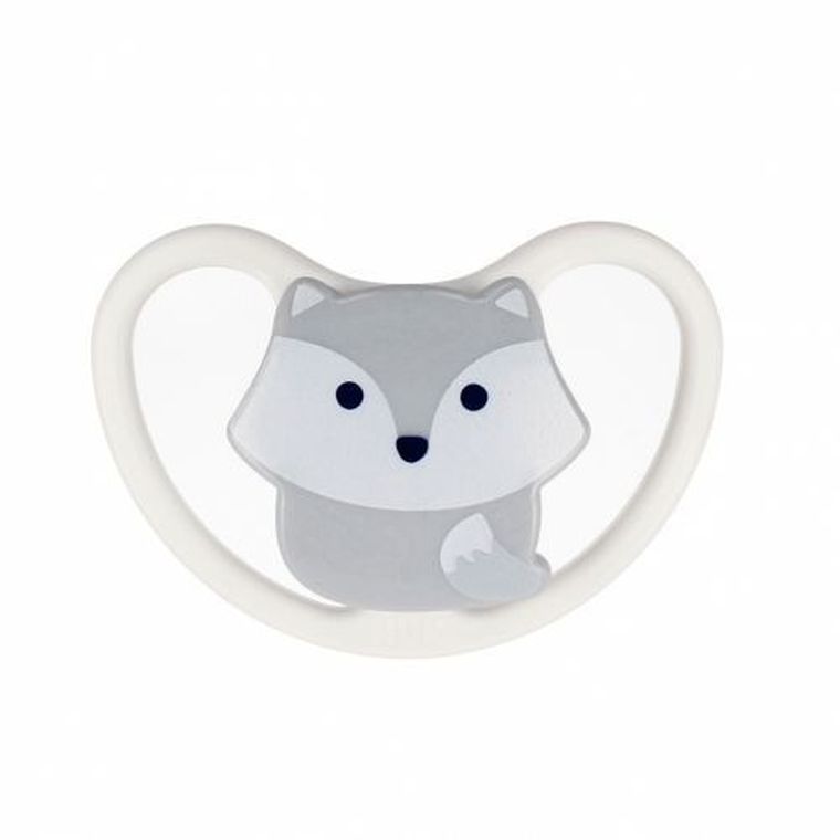 Nuk, Space, smoczek uspokajający, silikonowy, 0-6m, 1 szt