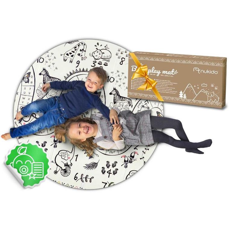 Nukido, dwustronna mata piankowa, składana, 150-200 cm