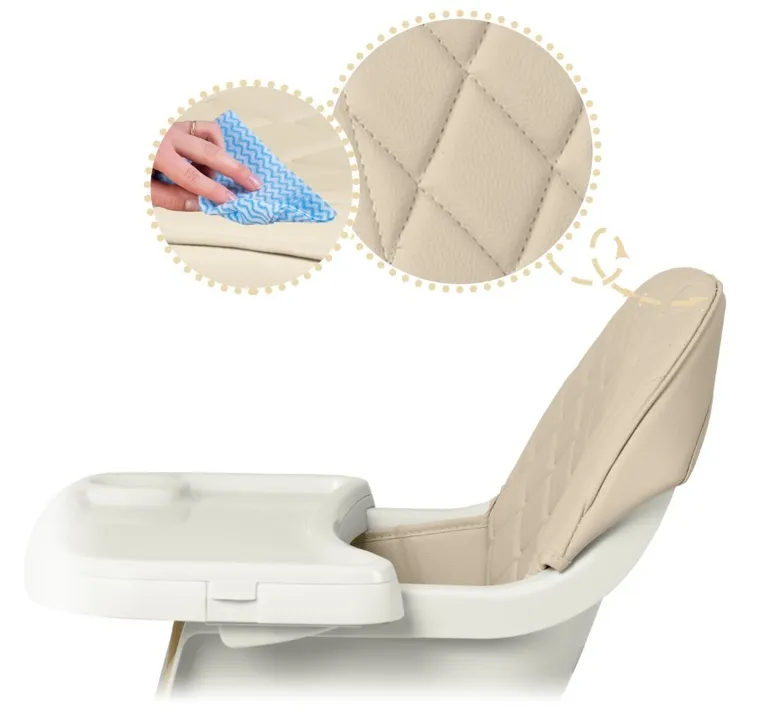Nukido, Lilo, krzesełko do karmienia, beżowe