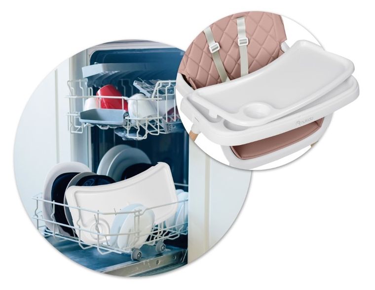 Nukido, Lilo, krzesełko do karmienia, różowe