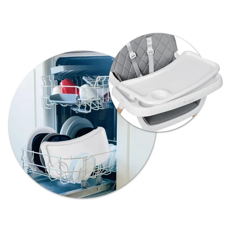 Nukido, Lilo, krzesełko do karmienia, szare