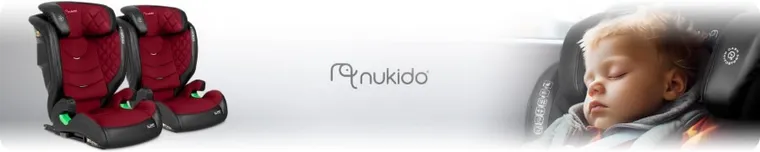 Nukido, Louis, fotelik samochodowy, czarno-czerwony, 15-36 kg