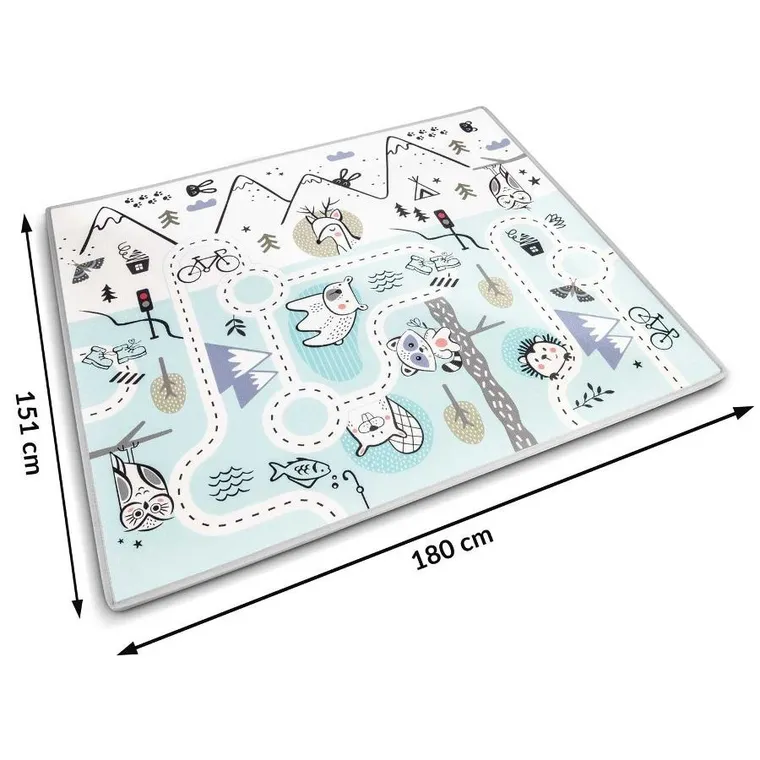 Nukido, mata piankowa, składana, 180-150-1.5 cm