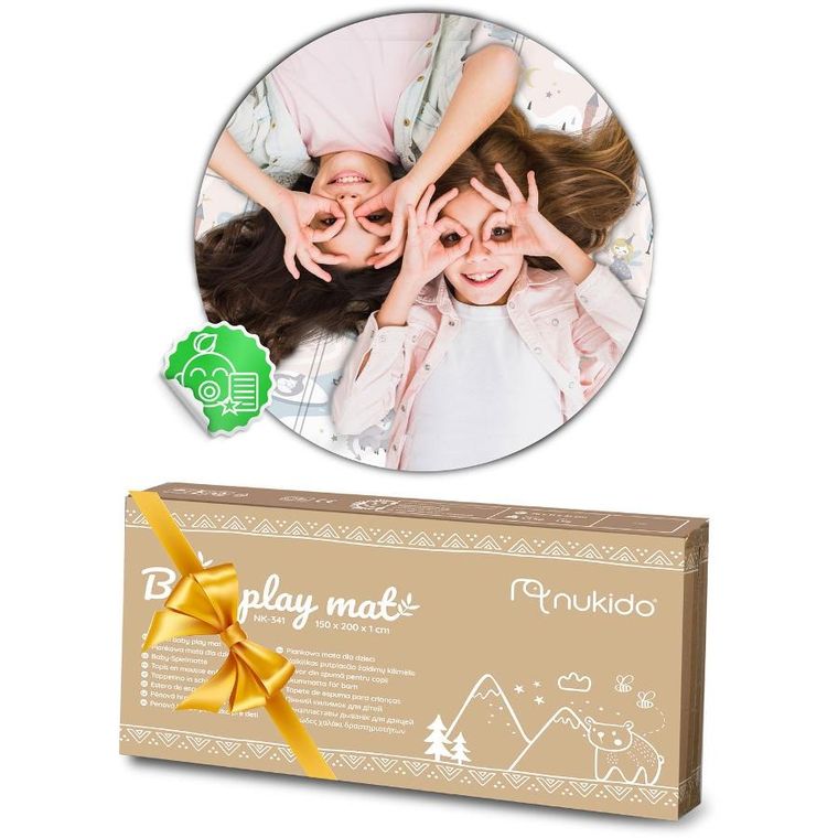 Nukido, mata piankowa, składana, 200-180-1 cm