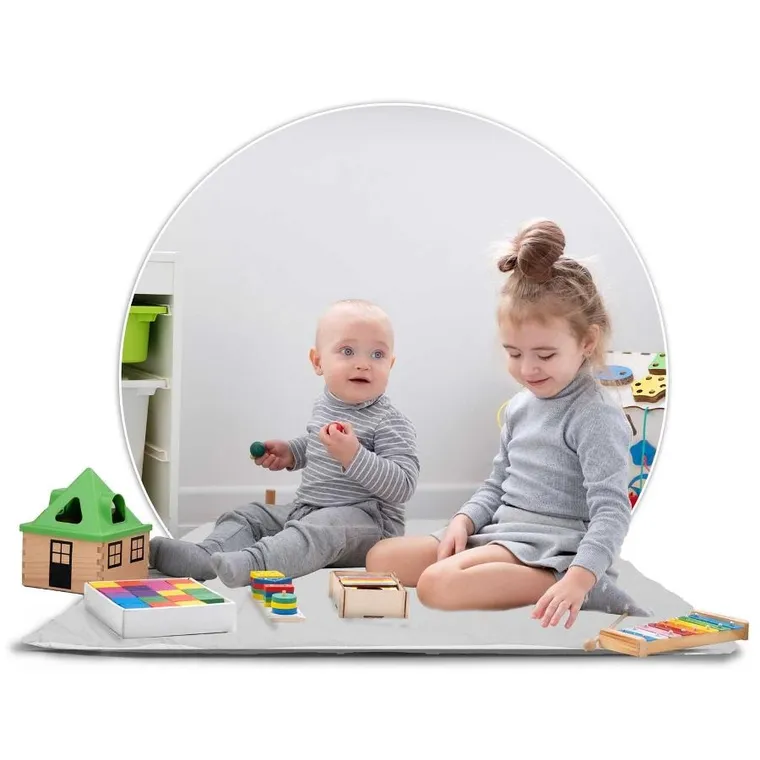 Nukido, namiot domek dla dzieci z lampką, szary