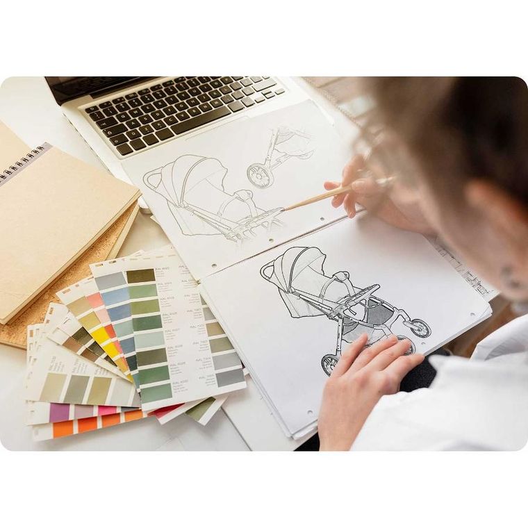 Nukido, Paseo, wózek dziecięcy, spacerówka, jasny szary