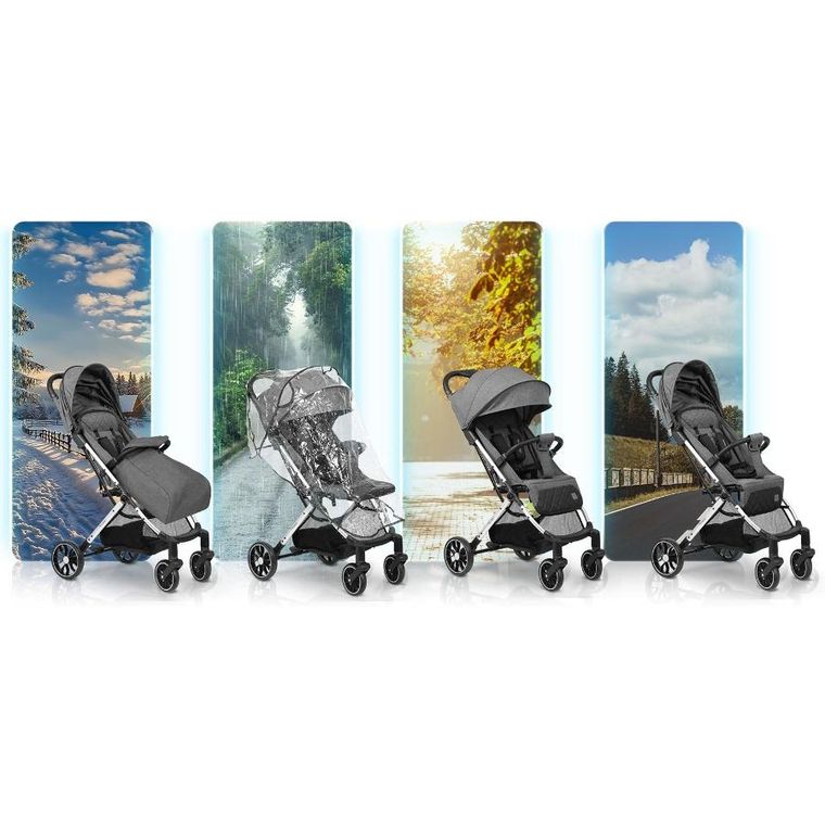 Nukido, Paseo, wózek dziecięcy, spacerówka, szary