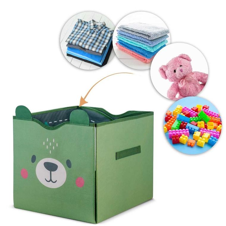 Nukido, pojemnik na zabawki i mata, zielony