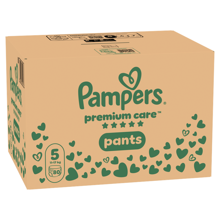 Pampers, Premium Care, pieluchomajtki, rozmiar 5, 11-17kg, 80 szt.