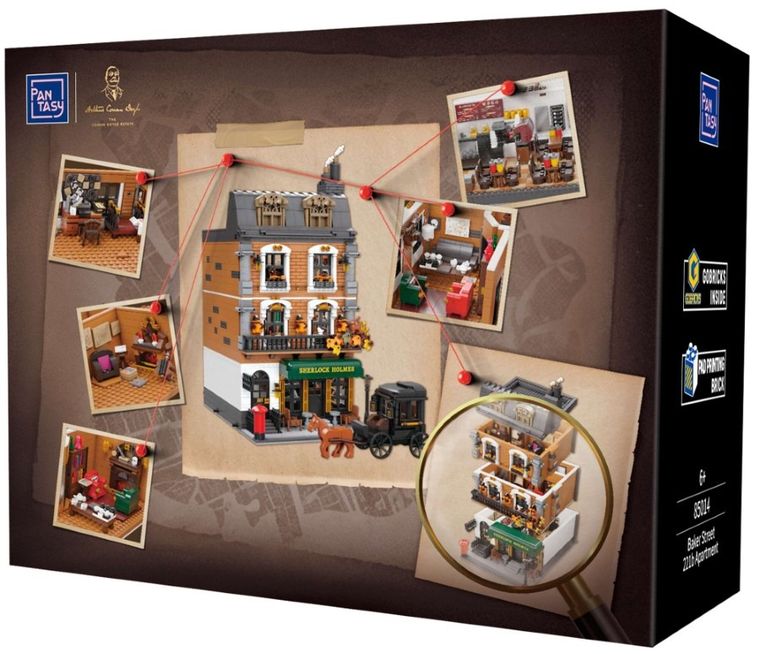 Pantasy, Sherlock Holmes, Baker Street 221B, klocki konstrukcyjne, 3047 elementów