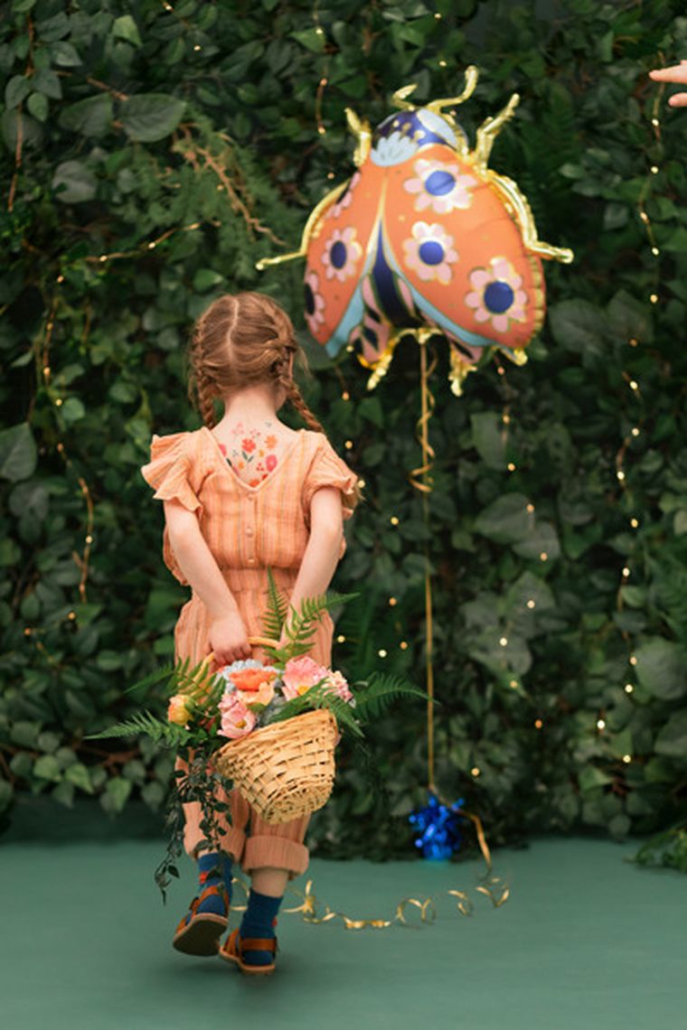 PartyDeco, balon foliowy Biedronka, 87-75 cm, mix, 1 szt.