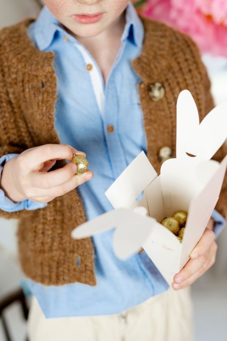 PartyDeco, Królik, papierowe pudełko, 6 szt.