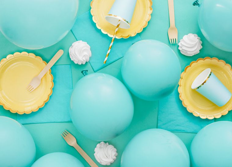 PartyDeco, kubeczki, j. niebieski, 220 ml, 6 szt.