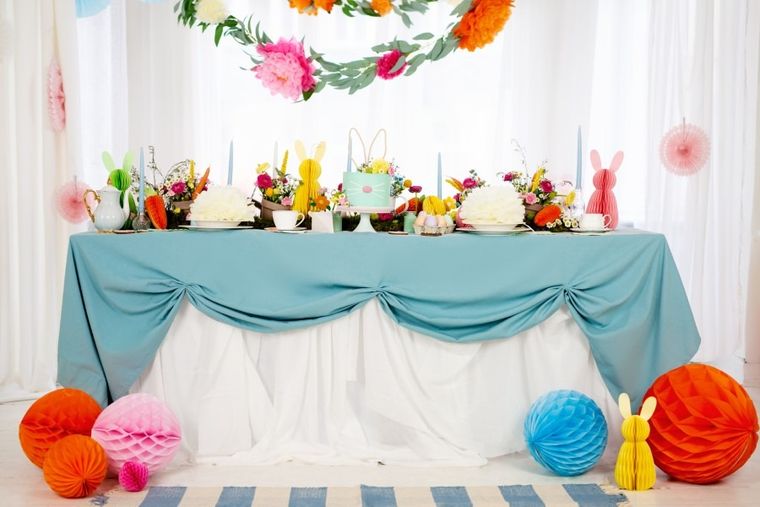 PartyDeco, Uszy Królika, drewniany topper, 20 cm