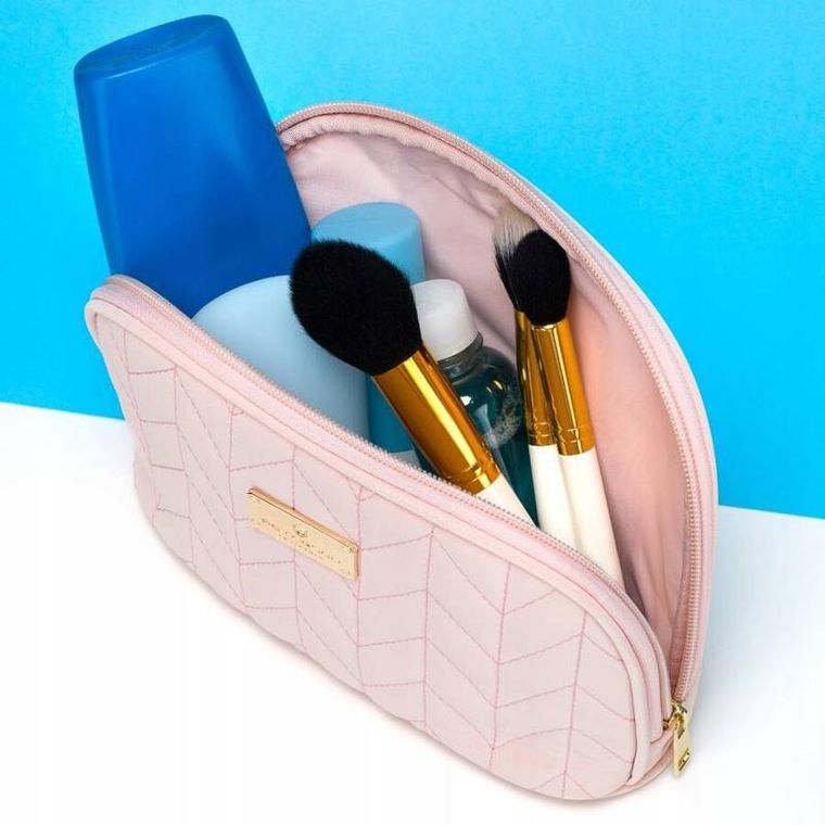 Peterson, kosmetyczka, 1-komorowa, różowa