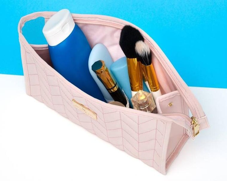 Peterson, kosmetyczka ze skóry ekologicznej, różowa