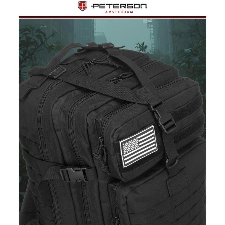 Peterson, plecak militarny, taktyczny, czarny