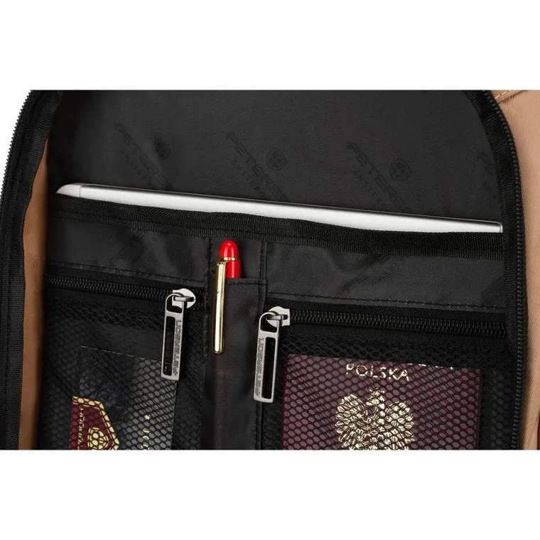 Peterson, plecak podróżny, beżowy