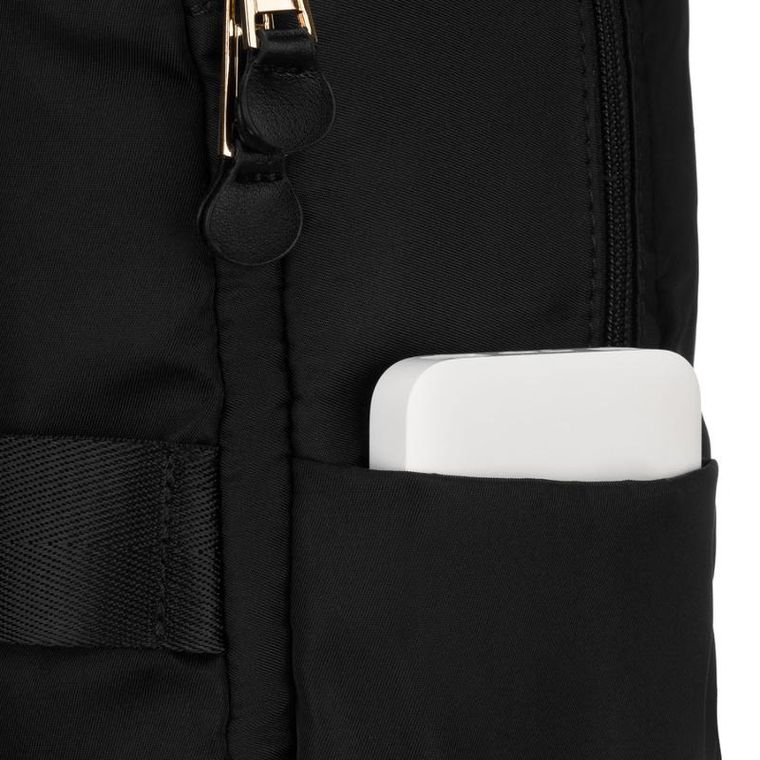 Peterson, plecak z uchwytem na walizkę, nylonowy, czarny