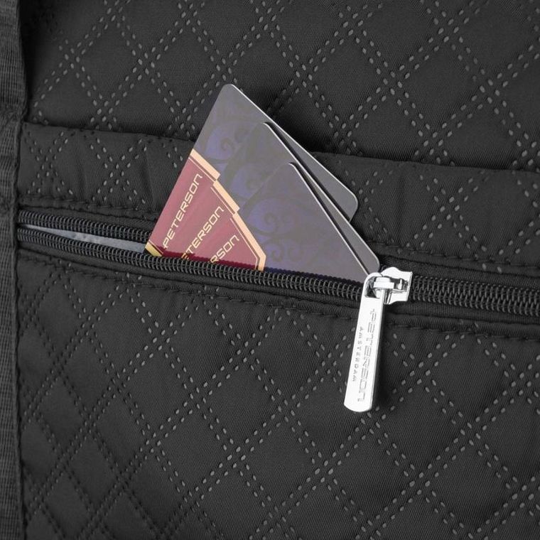 Peterson, torba treningowa, 2-komorowa, czarna