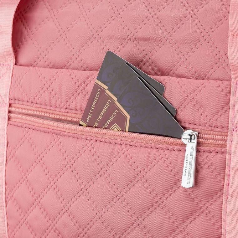 Peterson, torba treningowa, 2-komorowa, różowa