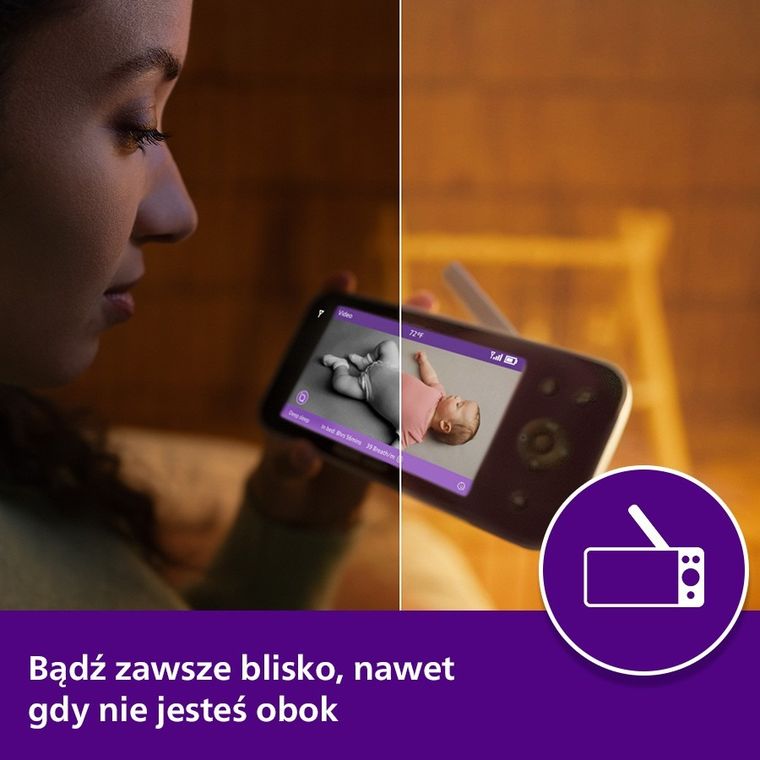 Philips Avent, SenseIQ Full HD SCD971/26, niania elektroniczna ze śledzeniem fazy snu i oddychania