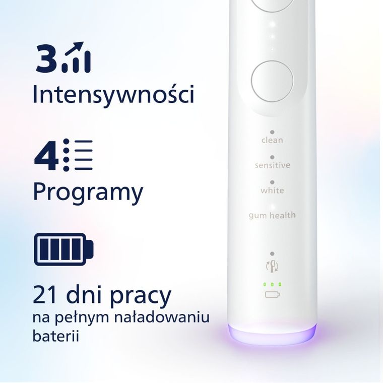 Philips, Sonicare 7100, szczoteczka soniczna z etui, biała, HX7420/01