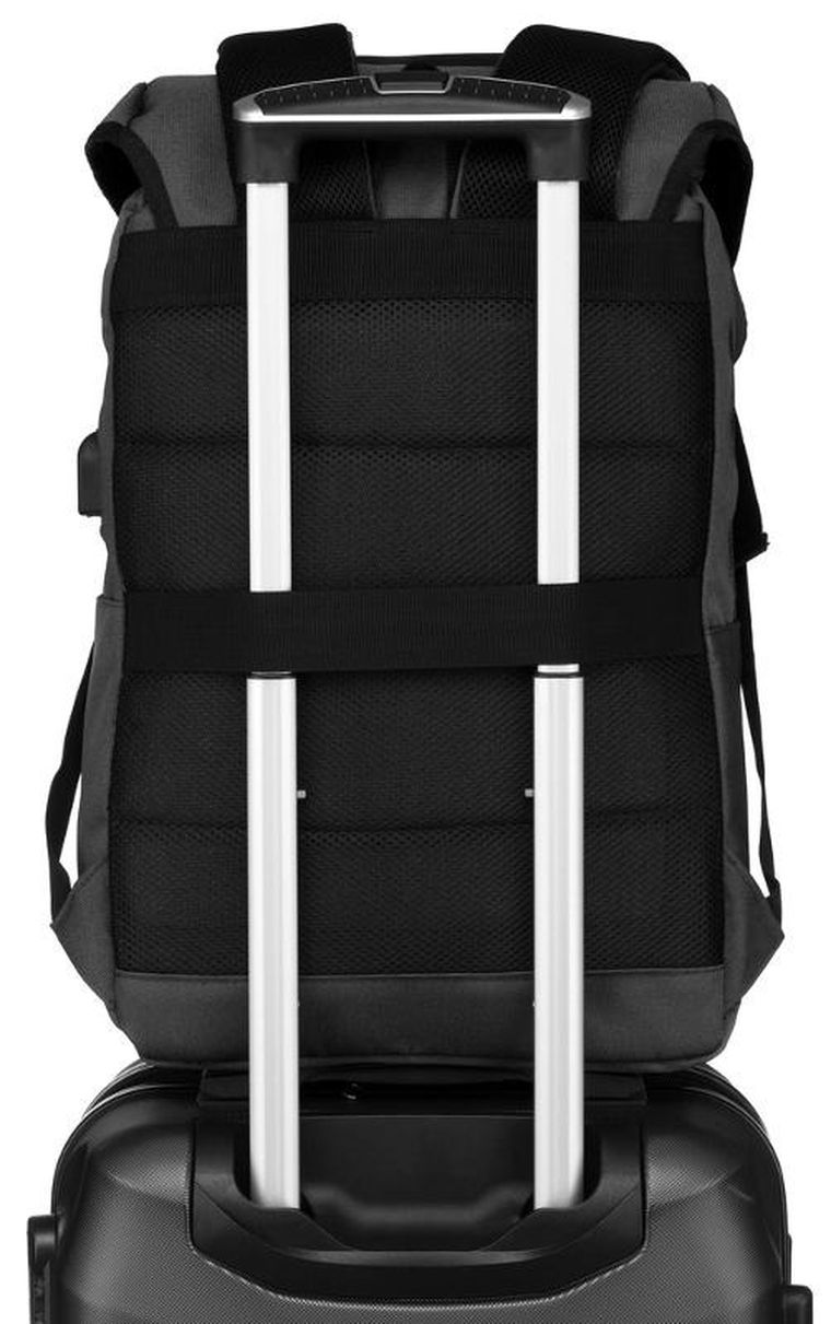 Plecak na laptopa, szary, Peterson