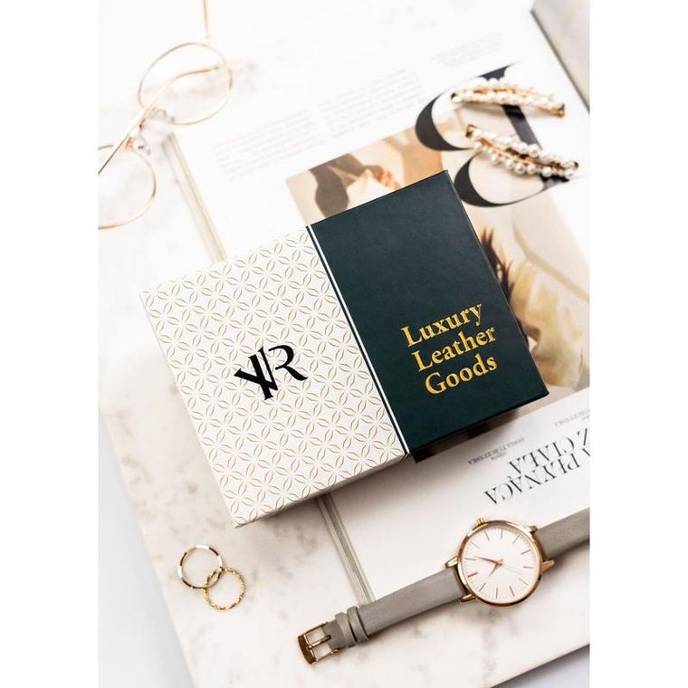 Portfel, czerwony, skórzany, Rovicky