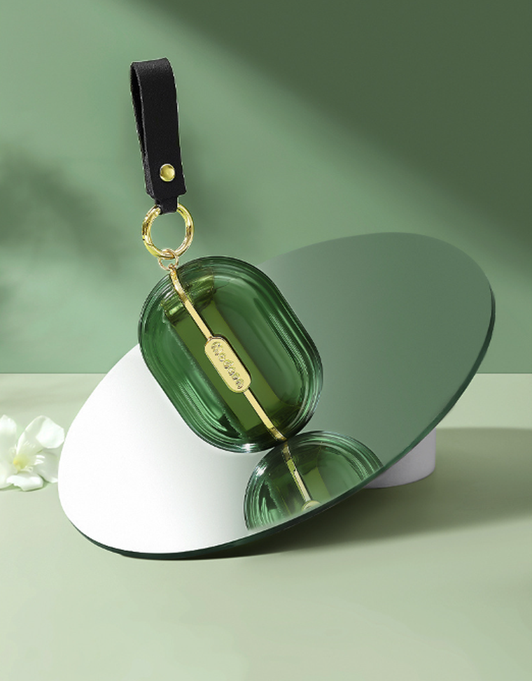 Przenośna mini szczotka do usuwania zmechaceń, zielona