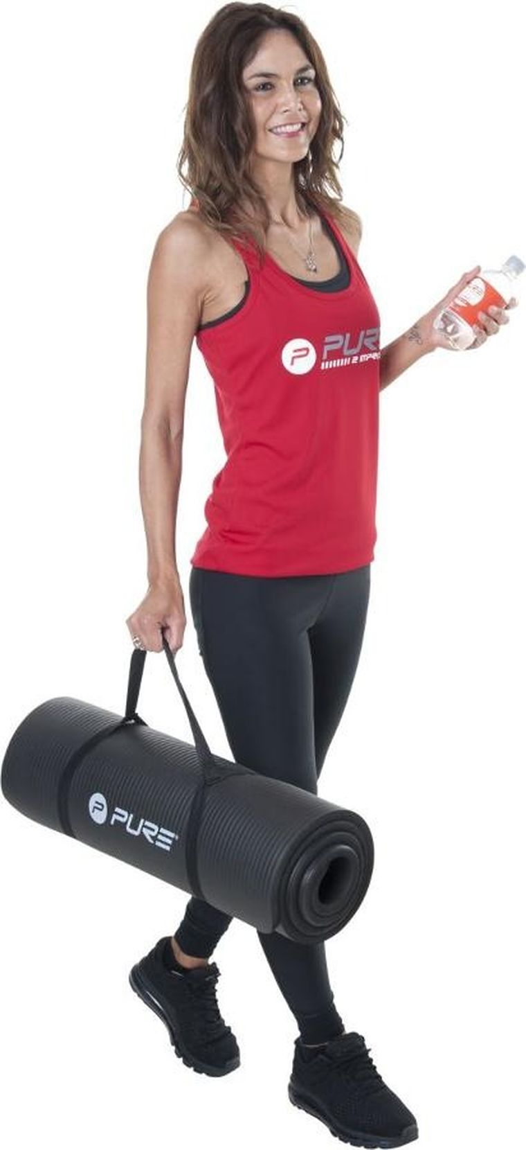 Pure 2 Improve, TPE, mata do ćwiczeń, pomarańczowo-czarna, 173-61-1 cm