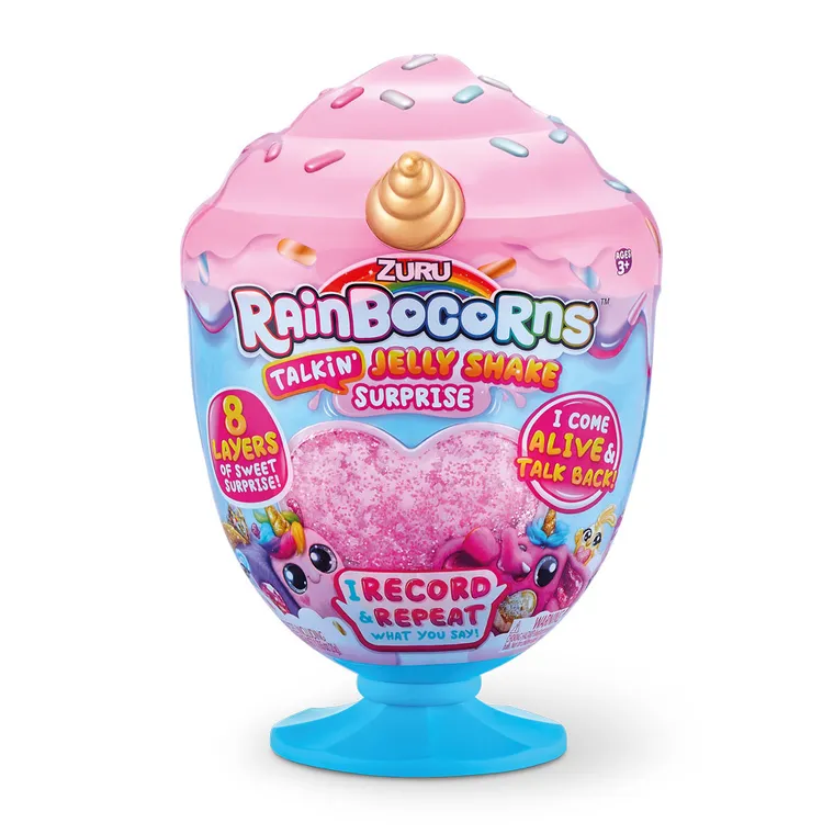 Rainbocorns, pucharek lodowy z mówiącą maskotką