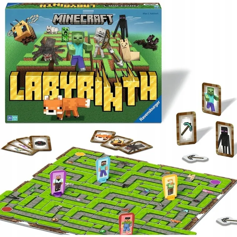 Ravensburger, Minecraft, Labyrinth, gra familijna
