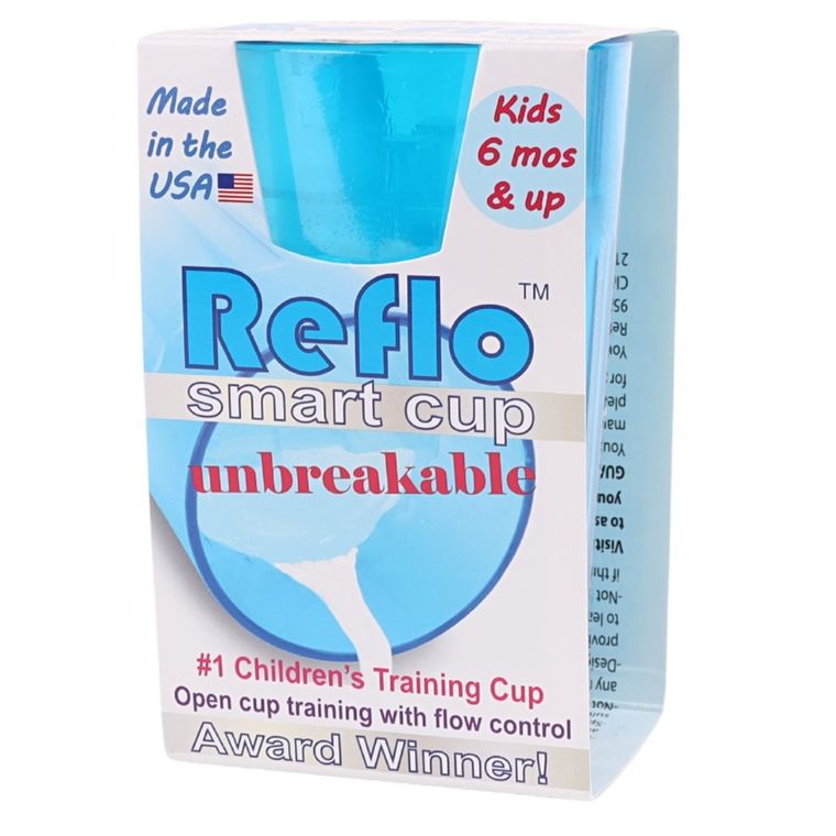 Reflo, kubek do nauki picia, niebieski, 280 ml