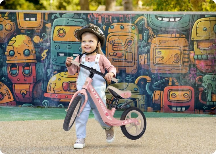 Ricokids, Funnu, rowerek biegowy dla dzieci, różowy