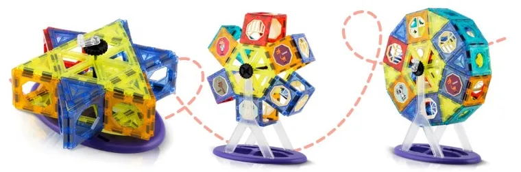 Ricokids, Karuzela, klocki magnetyczne, 71 elementów