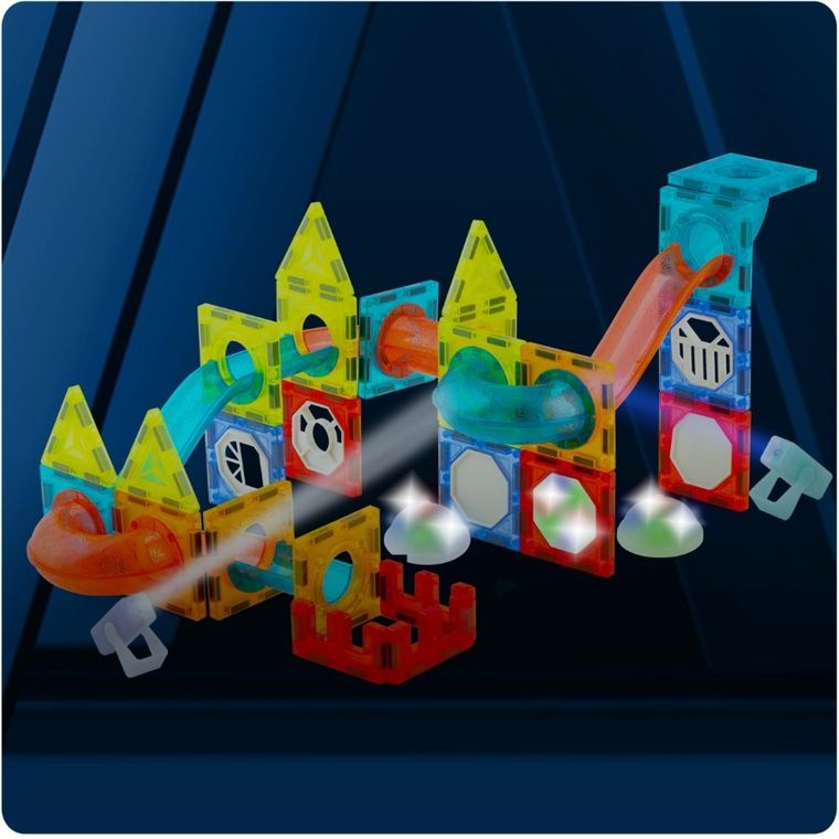 Ricokids, klocki magnetyczne z podświetleniem, 70 elementów
