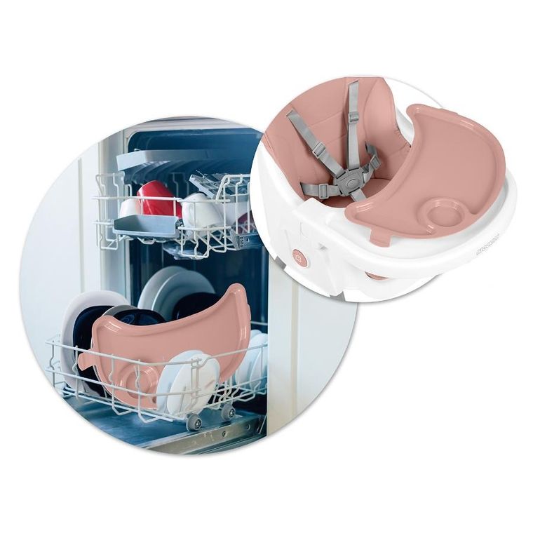 Ricokids, Mani, krzesełko do karmienia, różowe