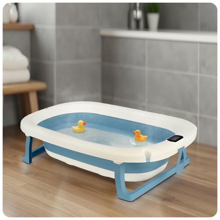 Ricokids, RK-287, wanienka składana z termometrem i wkładką, biało-niebieska