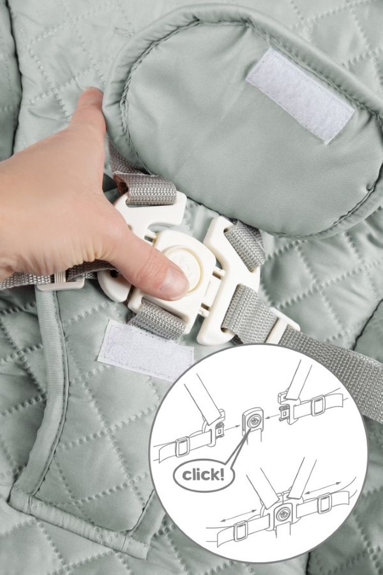 Roba, Born Up, krzesełko do karmienia z leżaczkiem, 2w1, beżowe