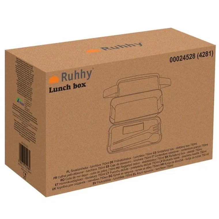 Ruhhy, lunchbox, 750 ml