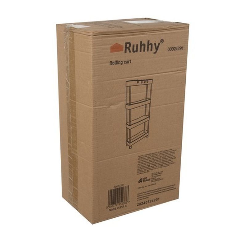 Ruhhy, półka kuchenna/łazienkowa na kółkach