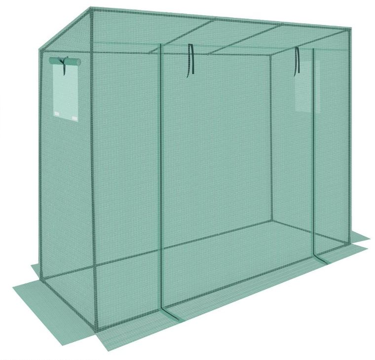 Saska Garden, szklarnia do pomidorów i ogórków, zielona, 200-77-168-150 cm