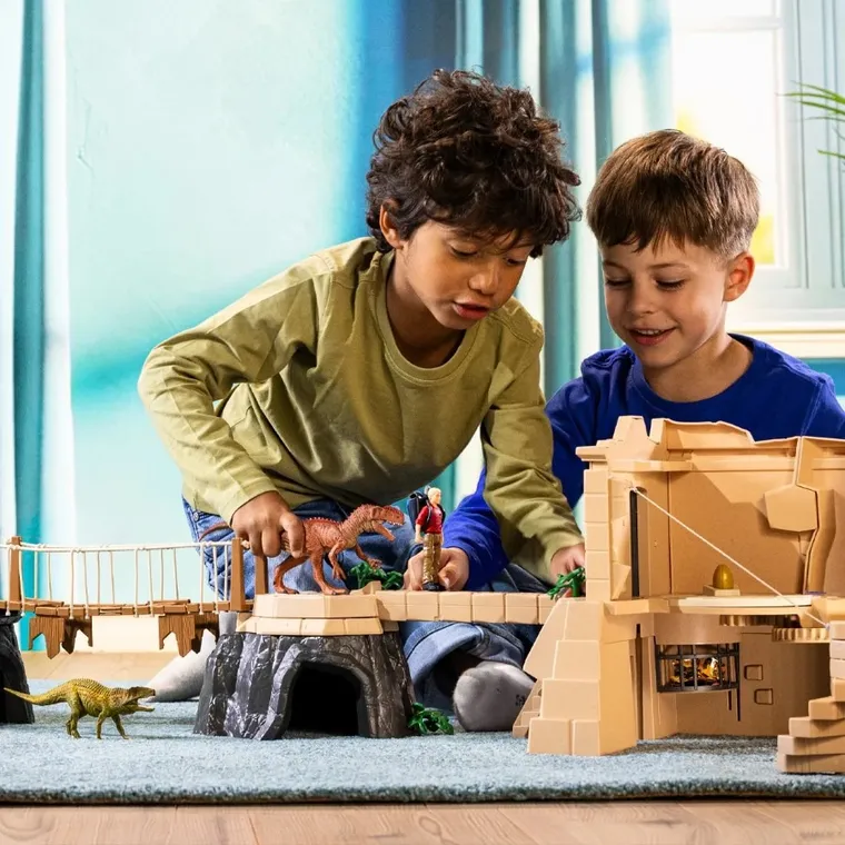 Schleich, Dinosaurs, Wyprawa do Świątyni Dinozaurów, zestaw, 42656