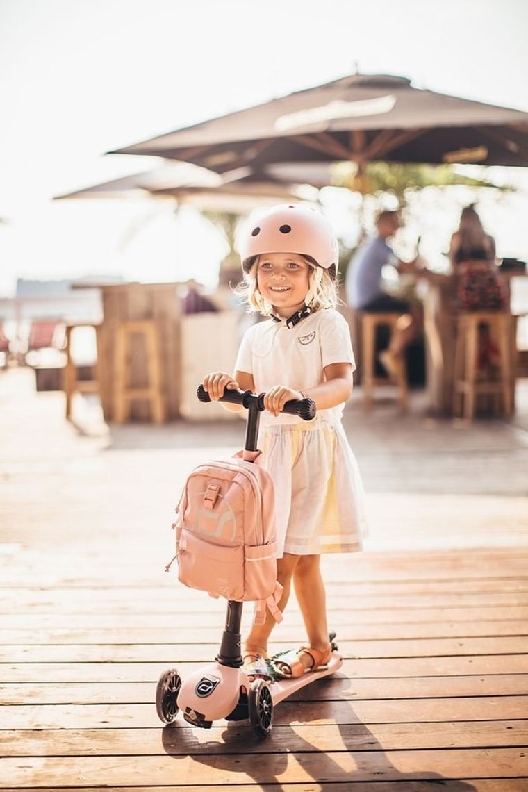 Scoot & Ride, plecak na hulajnogę, Rose, 8l