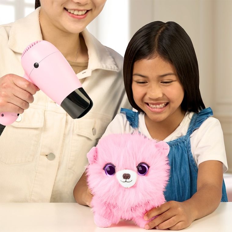 Scruff a Luvs, zwierzaczek kudłaczek, maskotka do kąpania, różowy, 1 szt.